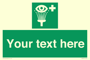 Custom Eye Wash Station Sign